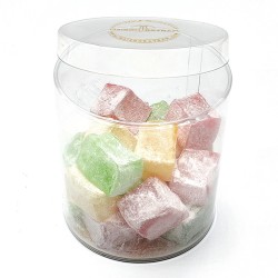 Coffret plaisir loukoum "sade" assortiment des saveurs à la rose, menthe, grenade et citron - 400g