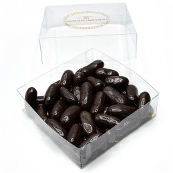 Coffret dragées orangettes enrobées de chocolat noir - 150g