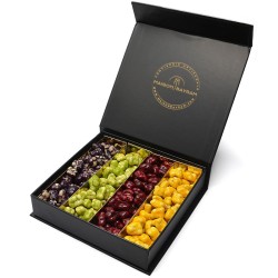 Coffret luxe assortis de dragées à base de gelée de fruits, 4 saveurs - 300g