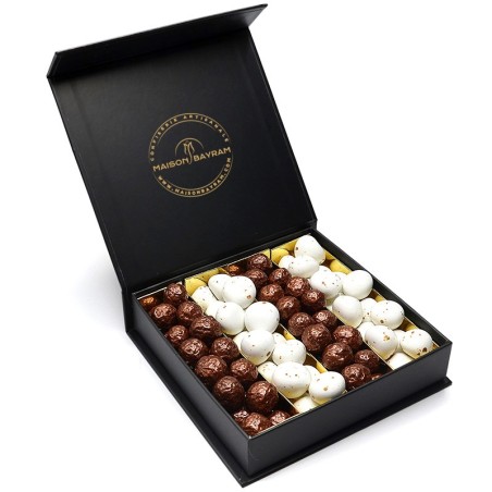 Coffret luxe assortiment de dragées café et noix de coco - 300g