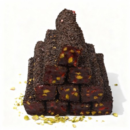 Loukoum Fitil Grenade pistache chocolat noir