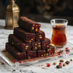 Loukoum Fitil Grenade pistache chocolat noir