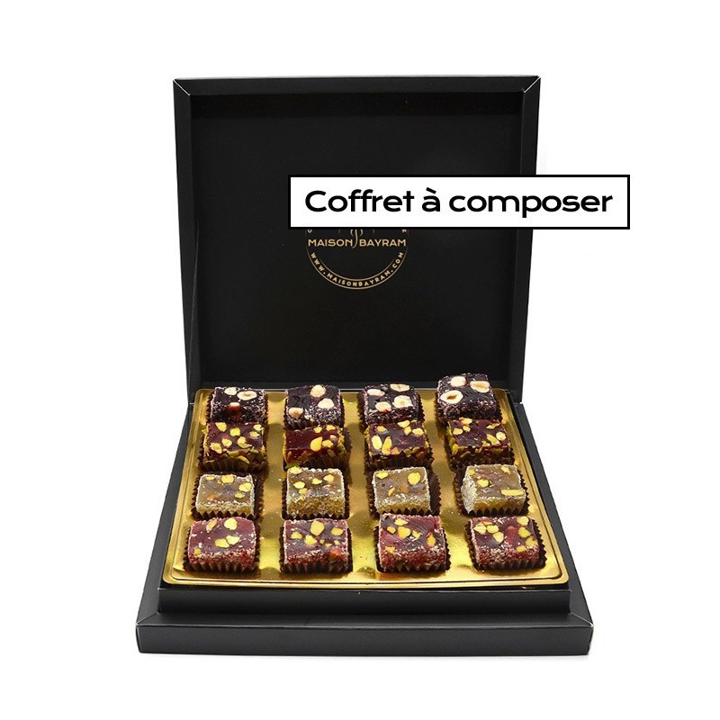 Coffret Premium 3 personnalisé - assortiment loukoums fitil - 4 saveurs 400g